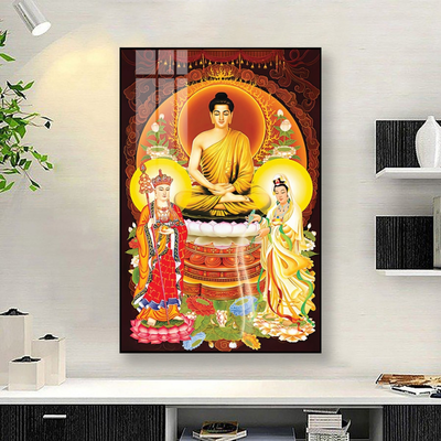 Tranh treo tường tráng gương Ta Bà Tam Thánh